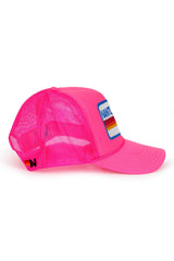 NANTUCKET 2025 VINTAGE LOW RISE TRUCKER - NEON PINK
