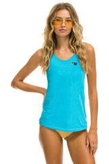 MEN'S BASIC TANK - NEON BLUE