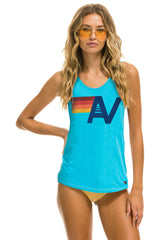 MEN'S LOGO TANK - NEON BLUE