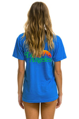 LOS ANGELES WINE & FOOD 2025 CREW TEE SHIRT - ADVENTURE BLUE