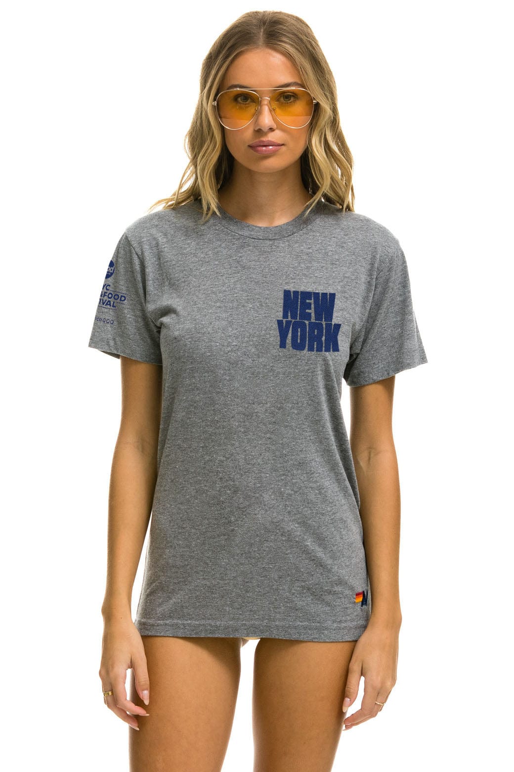 NEW YORK WINE & FOOD 2025 CREW TEE SHIRT - HEATHER