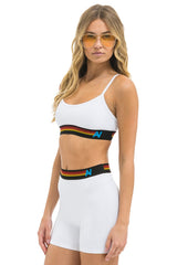 LOGO ADJUSTABLE BRALETTE - WHITE