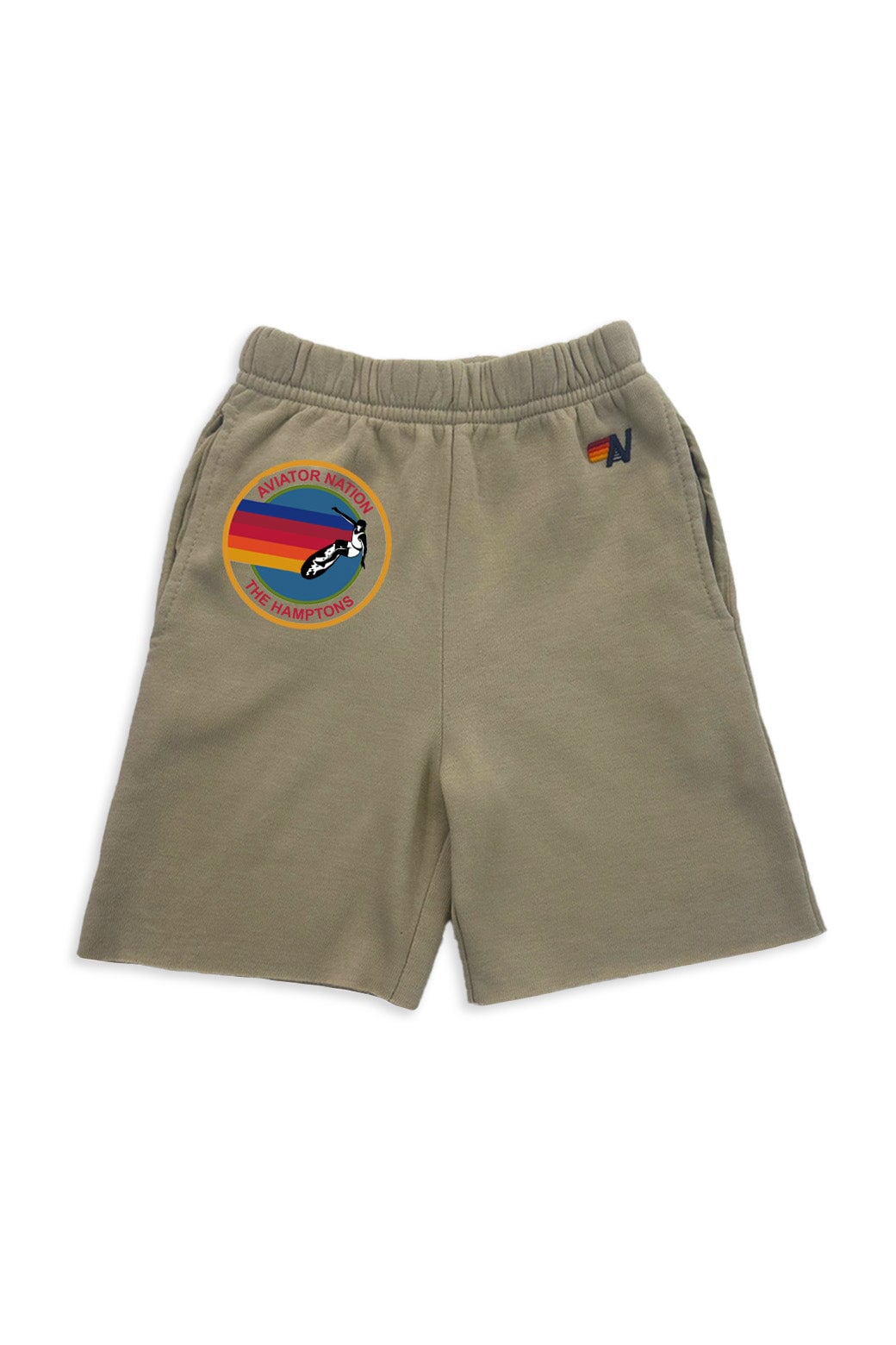 AVIATOR NATION HAMPTONS KIDS SWEATSHORTS - SAND