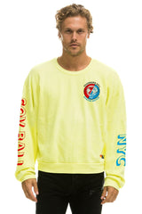 GOV BALL 2024 CREW SWEATSHIRT RELAXED - NEON YELLOW