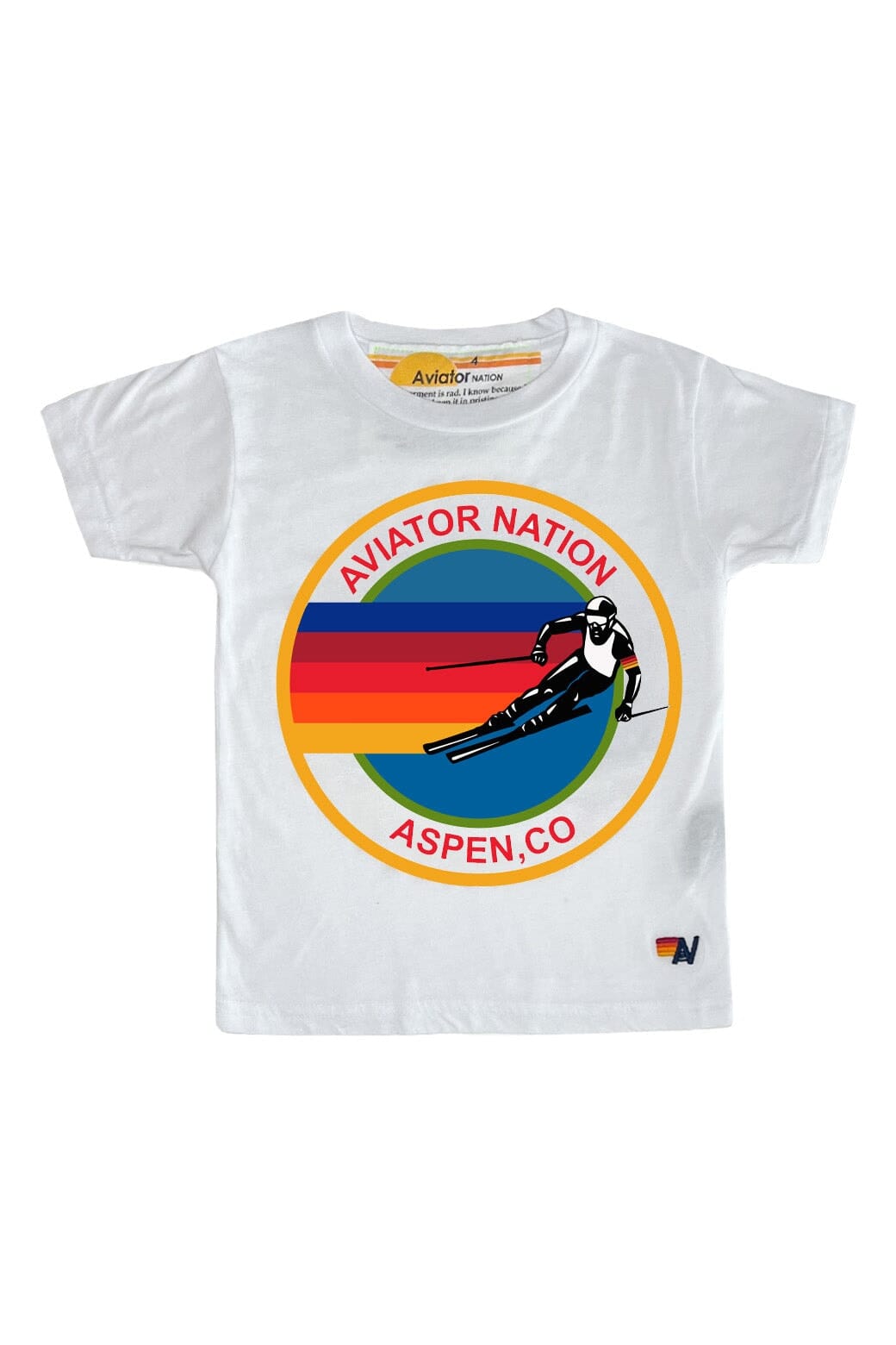 KID'S AVIATOR NATION ASPEN TEE - WHITE