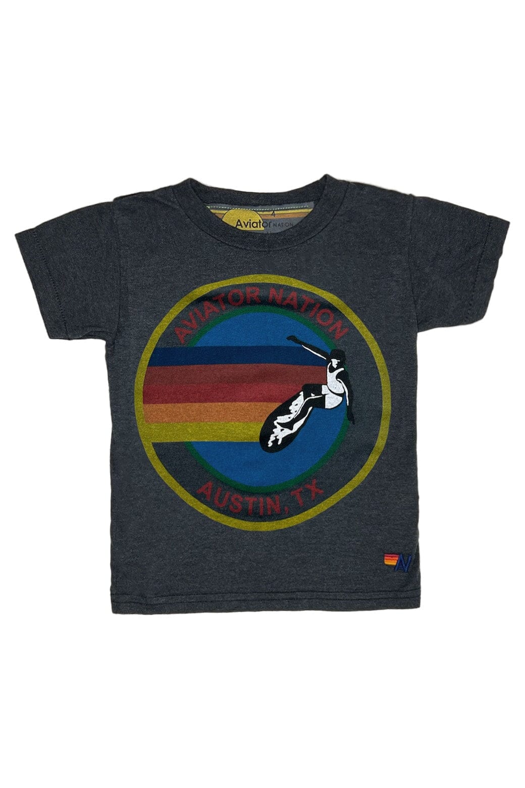 KID'S AVIATOR NATION AUSTIN TEE - CHARCOAL