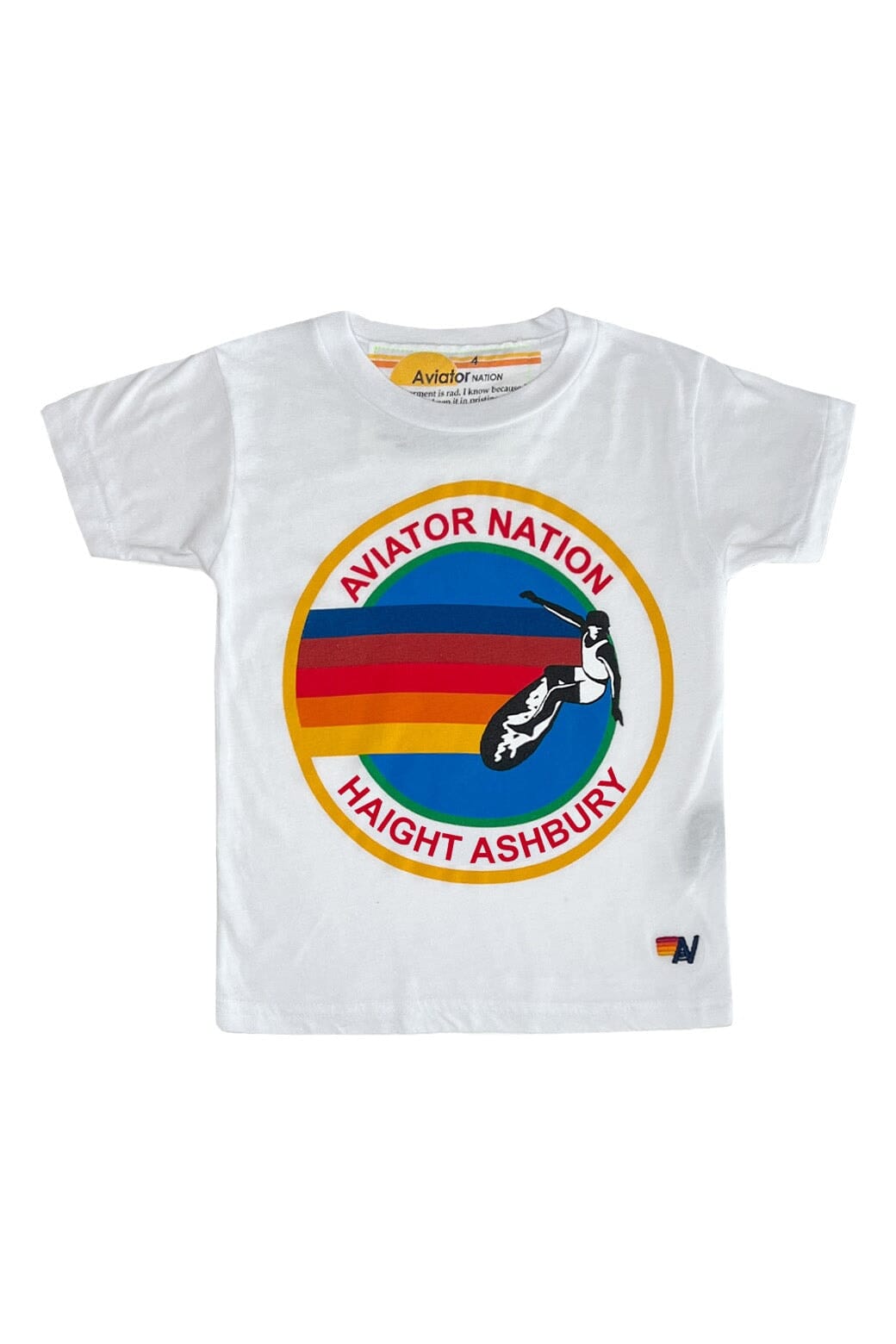 KID'S AVIATOR NATION HAIGHT ASHBURY TEE - WHITE
