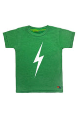 KID'S BOLT TEE - KELLY GREEN