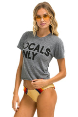 LOCALS ONLY BOYFRIEND TEE - HEATHER GREY