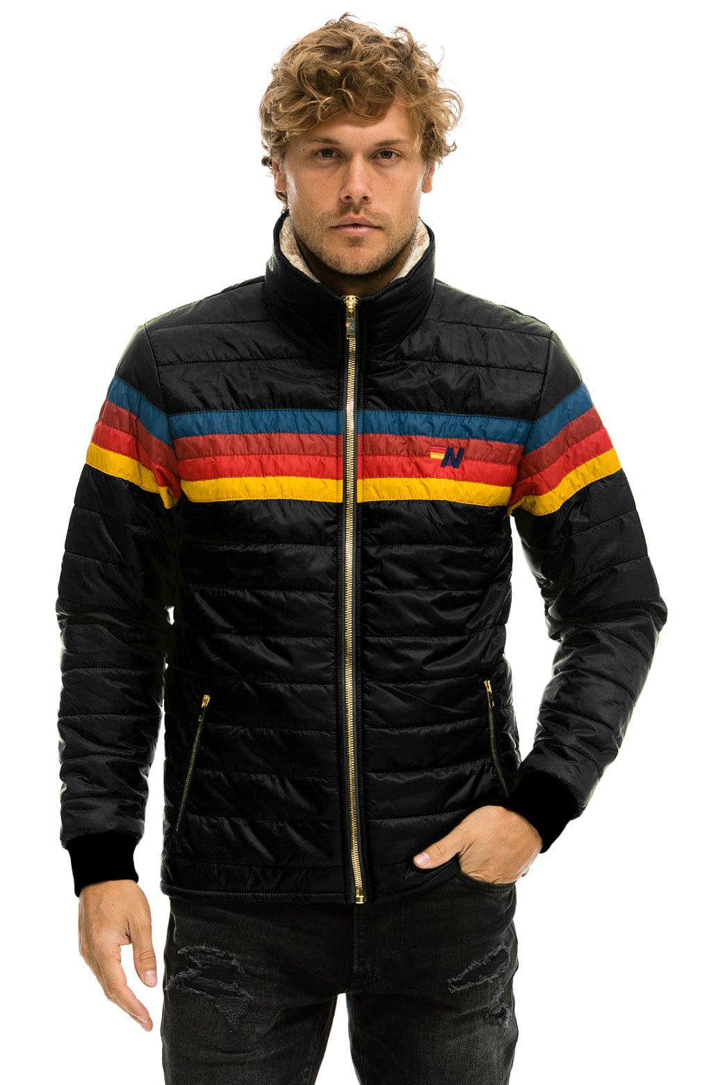 4 STRIPE JACKET  -  BLACK