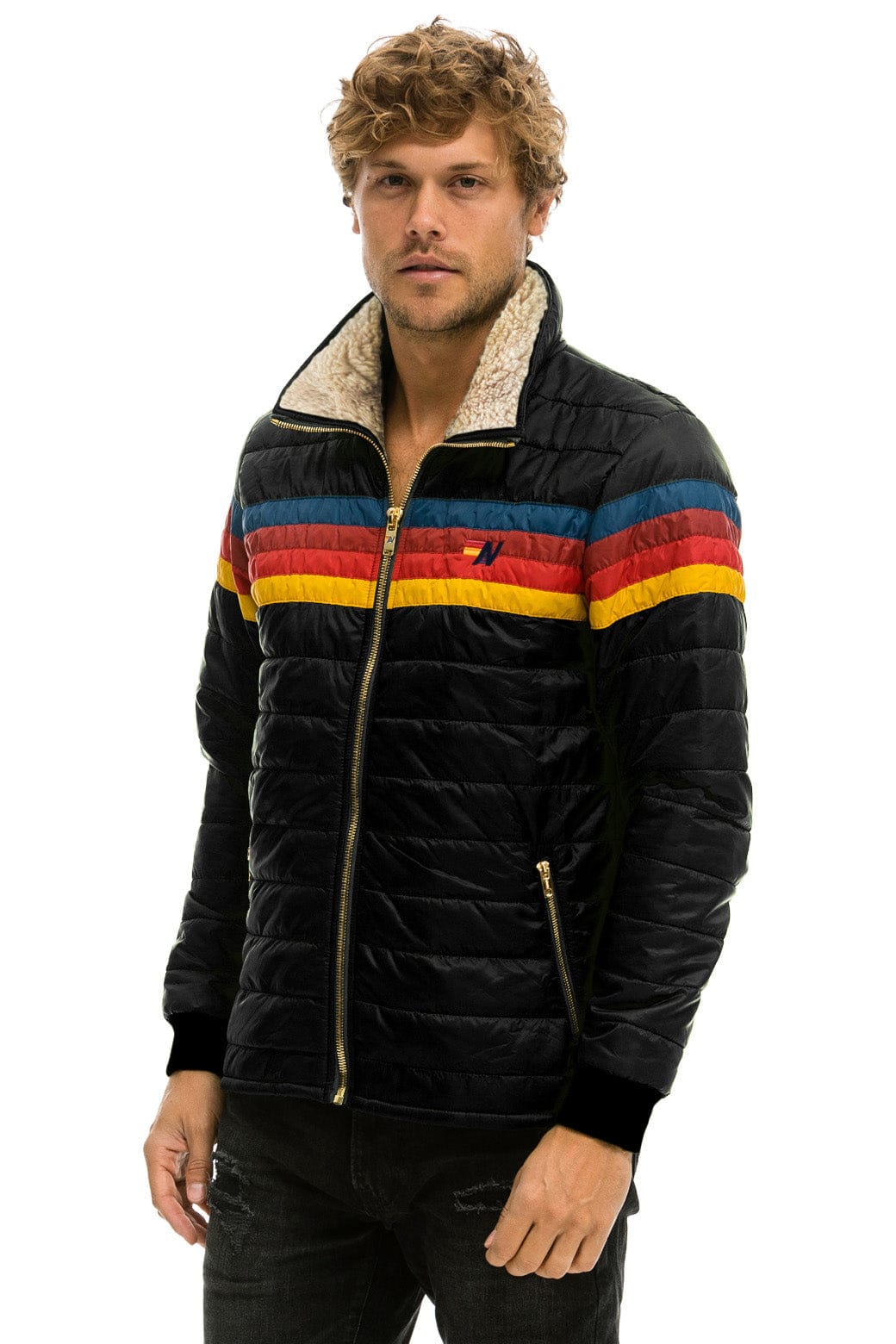 4 STRIPE JACKET  -  BLACK