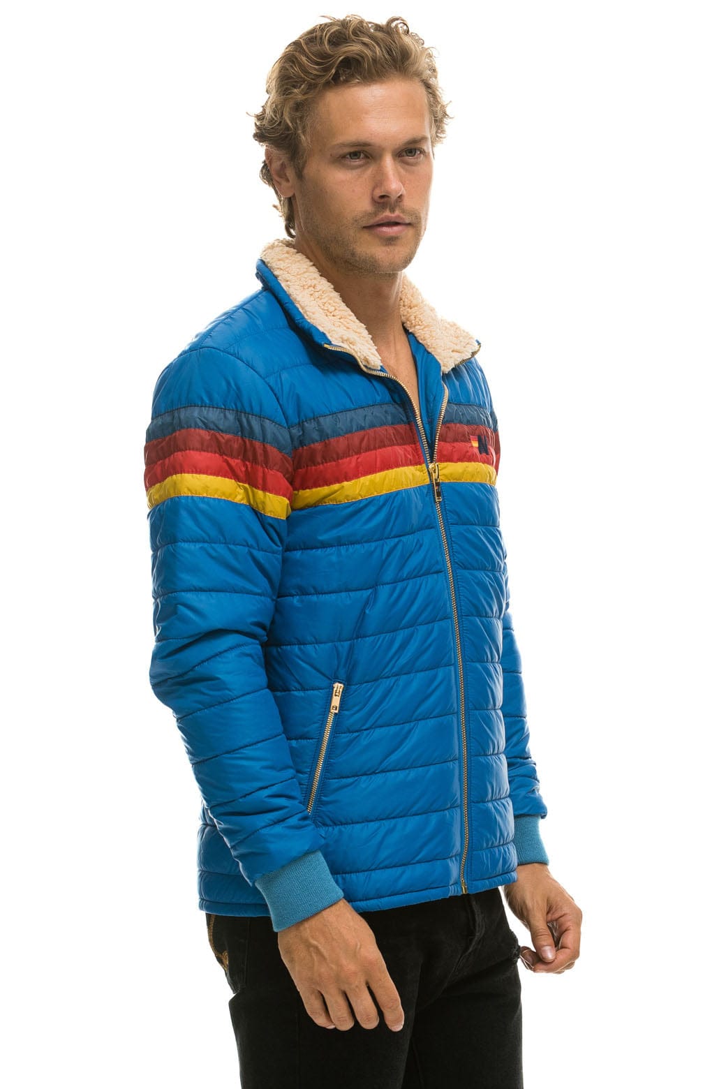 4 STRIPE JACKET  -  SNORKEL BLUE