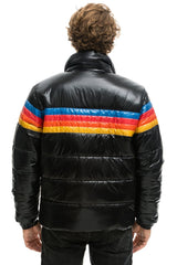 4 STRIPE LUXE TRAVELER JACKET - GLOSSY BLACK