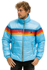 4 STRIPE LUXE TRAVELER JACKET - GLOSSY SKY