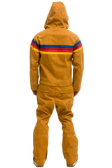 MEN'S 4 STRIPE WAX POWDER SUIT - KHAKI