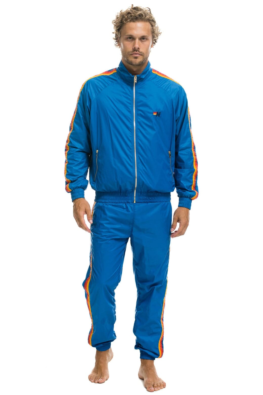 MEN'S 4 STRIPE WIND PANT - SNORKEL BLUE