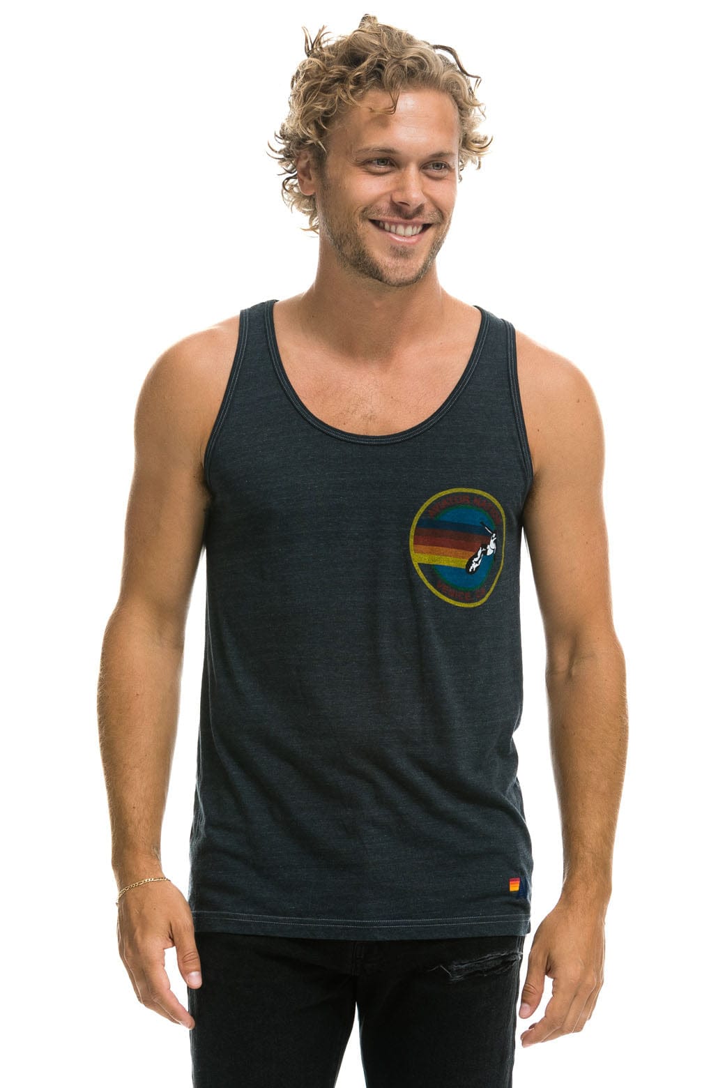 MEN'S AVIATOR NATION TANK - CHARCOAL