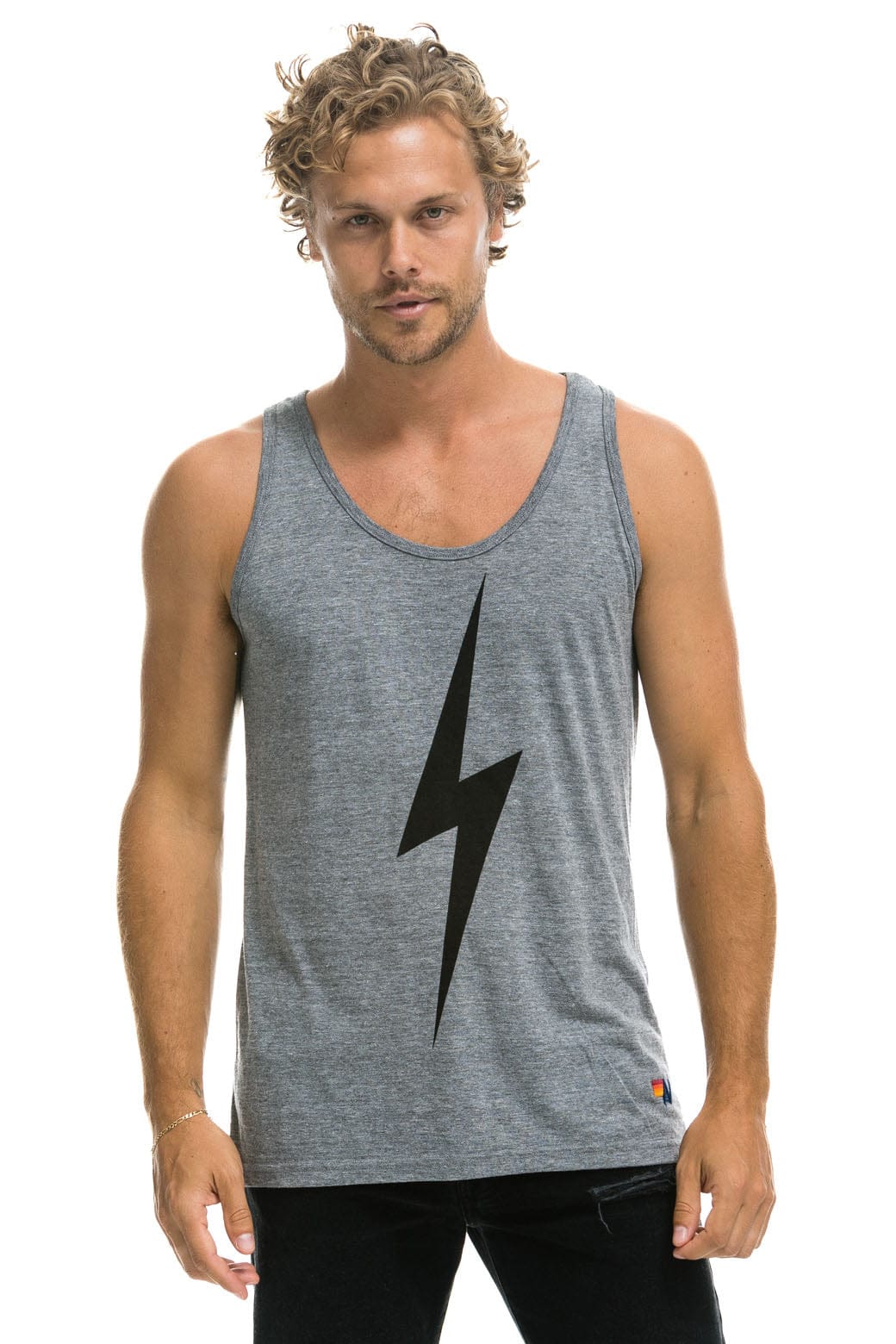 MEN'S BOLT  TANK - HEATHER GREY