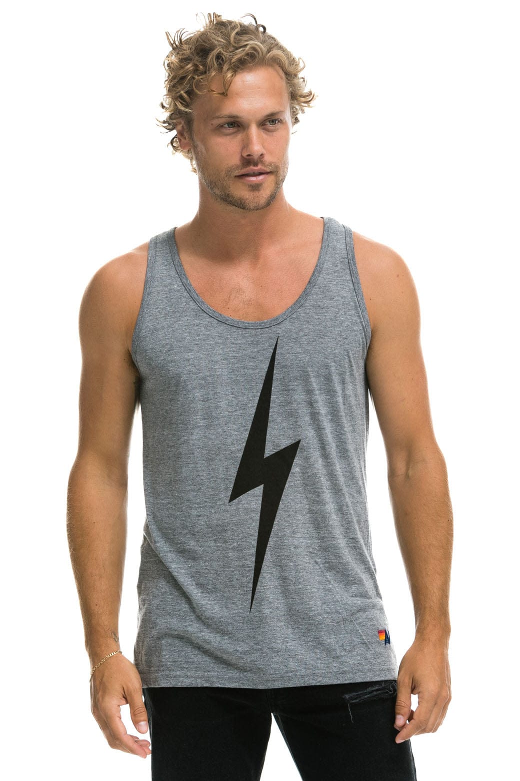 MEN'S BOLT  TANK - HEATHER GREY