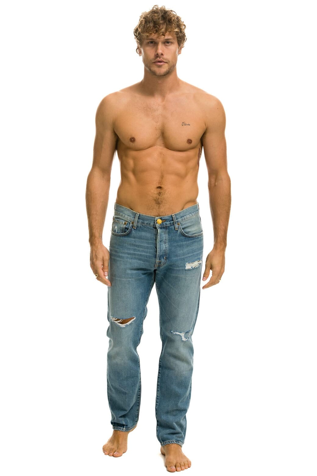 MEN'S CLASSIC STRAIGHT LEG DENIM JEAN - VINTAGE