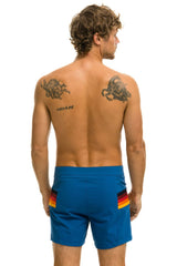 MEN'S HORIZONTAL 5 STRIPE FLEX SHORTS - SEA