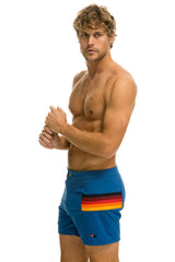 MEN'S HORIZONTAL 5 STRIPE FLEX SHORTS - SEA