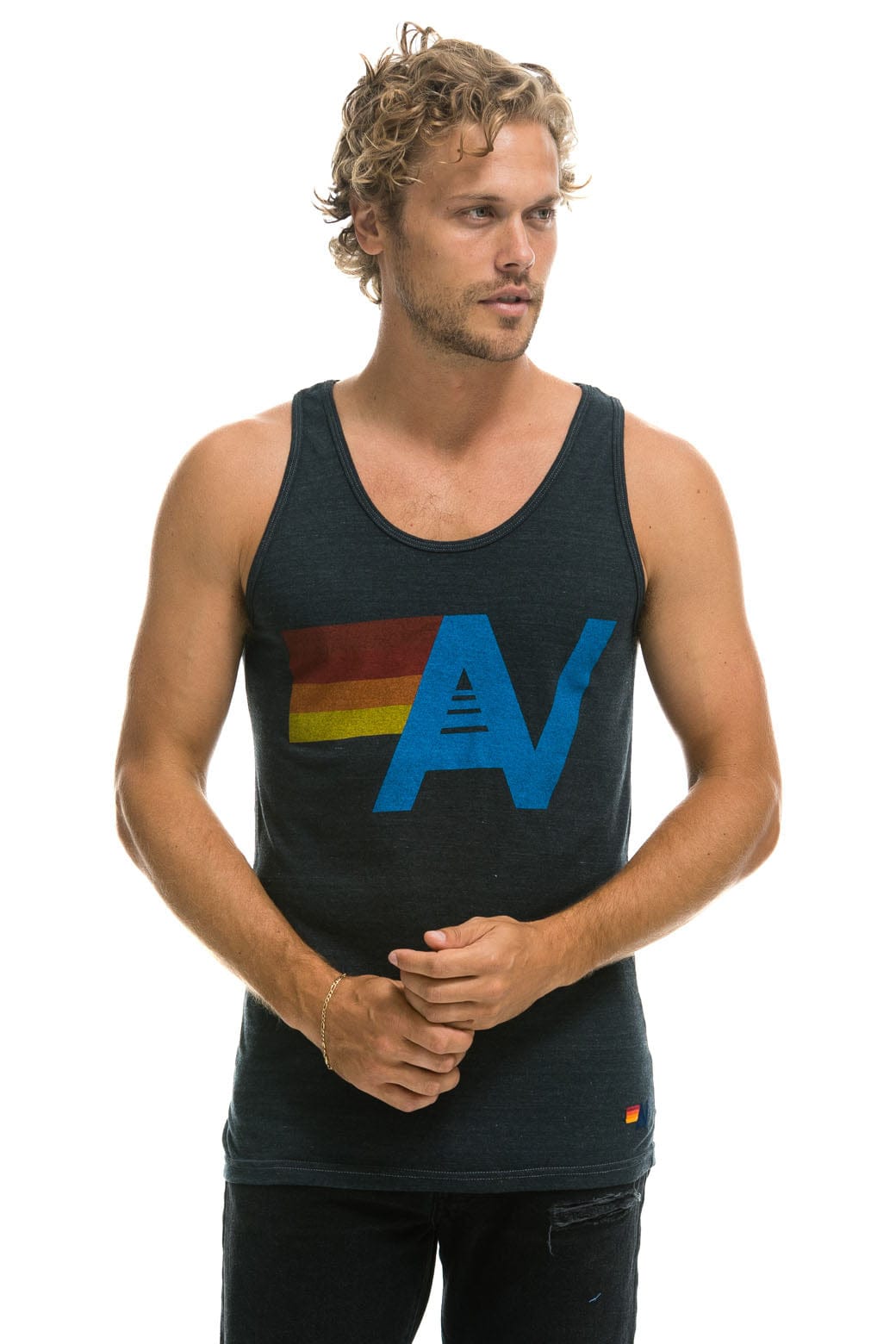 MEN'S LOGO TANK - CHARCOAL