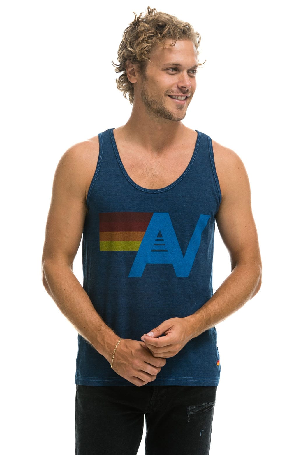 MEN'S LOGO TANK - NAVY
