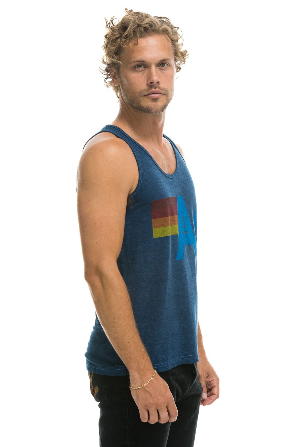 MEN'S LOGO TANK - NAVY
