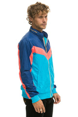 MEN'S WINDBREAKER JACKET- NEON BLUE