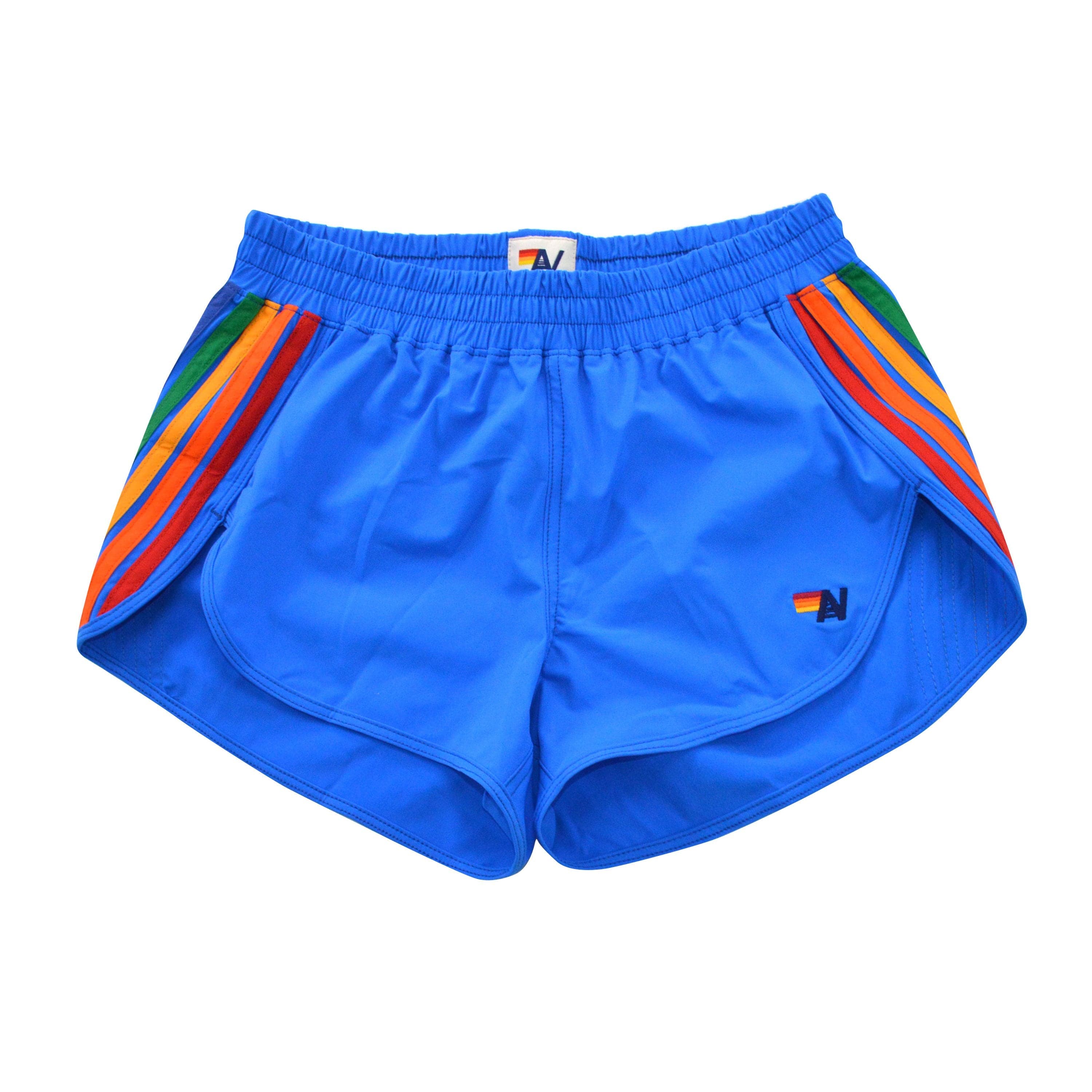 WOMEN'S 5 STRIPE FLEX BOARD SHORTS - PARROT // RAINBOW