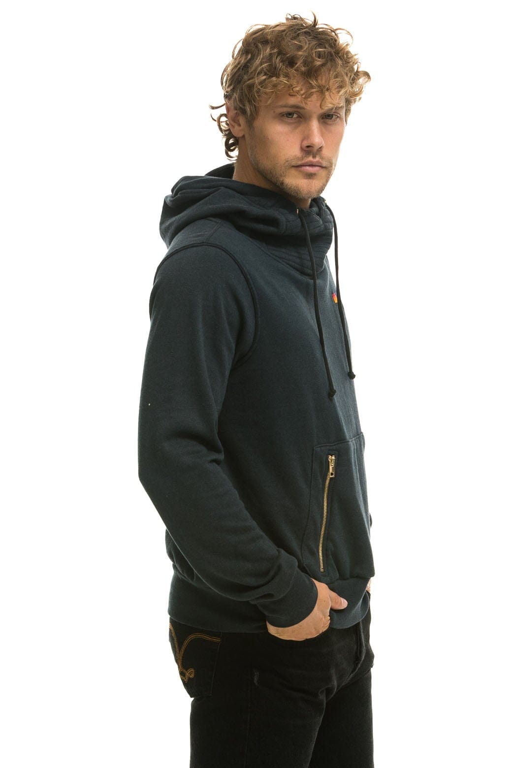 NINJA PULLOVER HOODIE -CHARCOAL