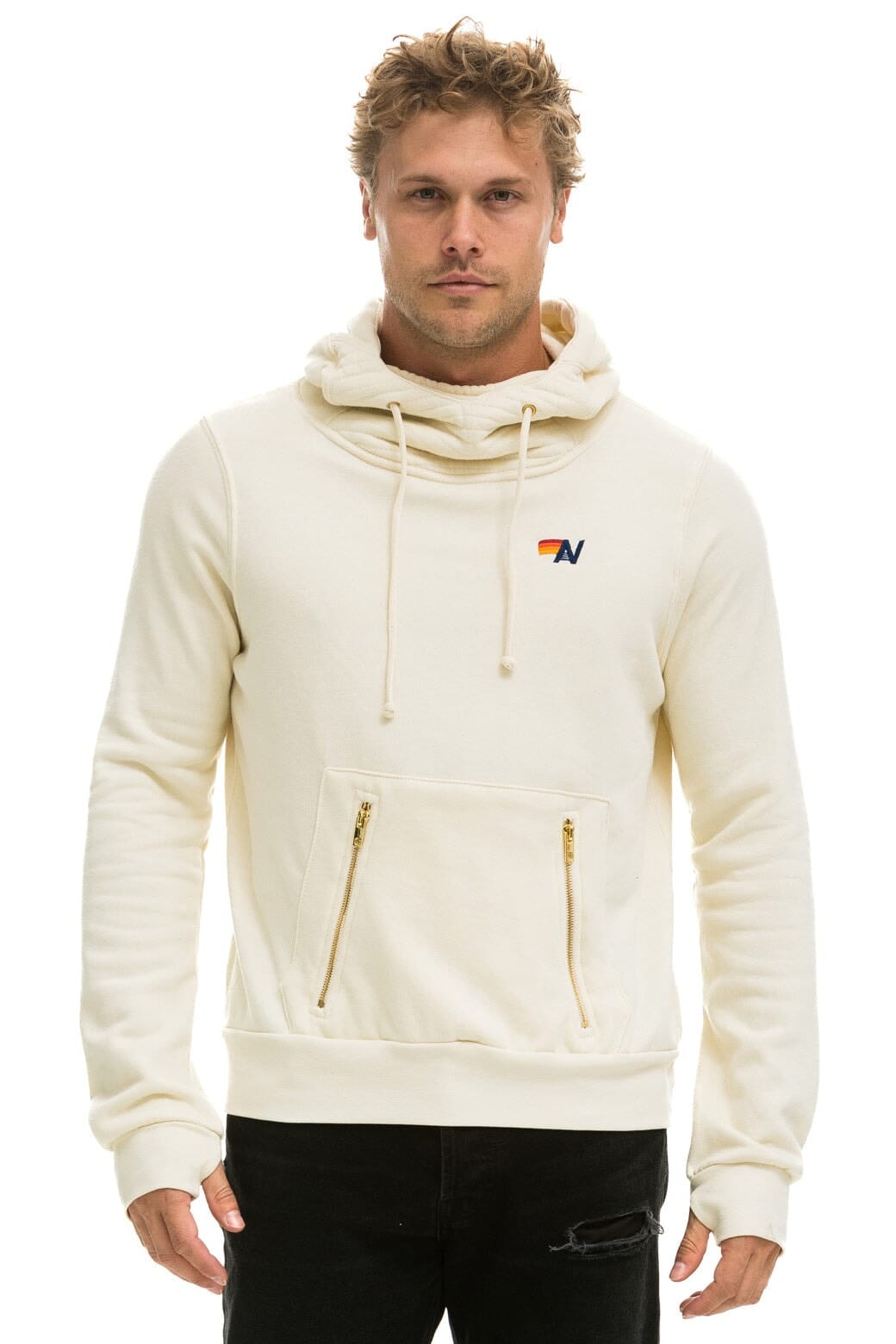 NINJA PULLOVER HOODIE - VINTAGE WHITE