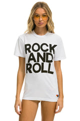 ROCK AND ROLL TEE - WHITE