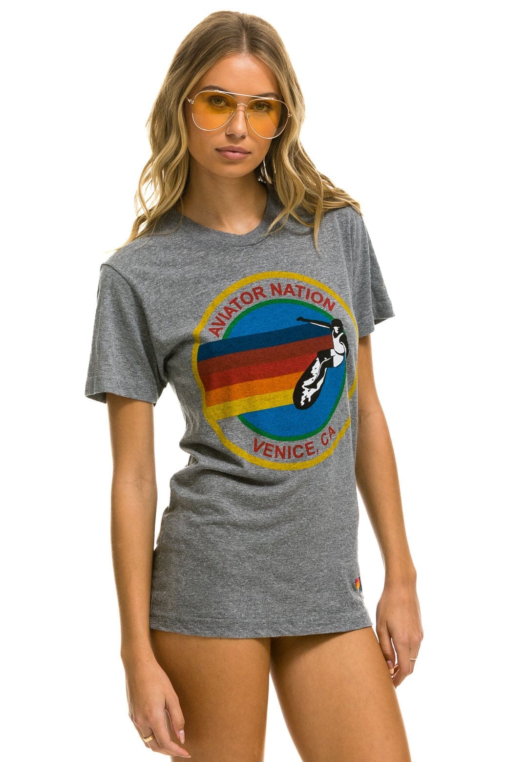 SIGNATURE TEE - HEATHER GREY