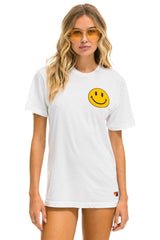 SMILEY 2 CREW TEE - WHITE