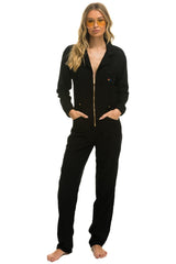 UNISEX TWILL FLIGHT SUIT - BLACK