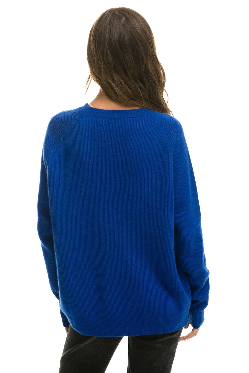 VINTAGE CABIN 2 UNISEX CASHMERE SWEATER - LAPIS