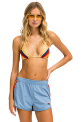 WOMEN'S 5 STRIPE FLEX BOARD SHORTS - ISLANDA // RAINBOW