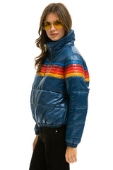 5 STRIPE APRES JACKET - GLOSSY DARK BLUE