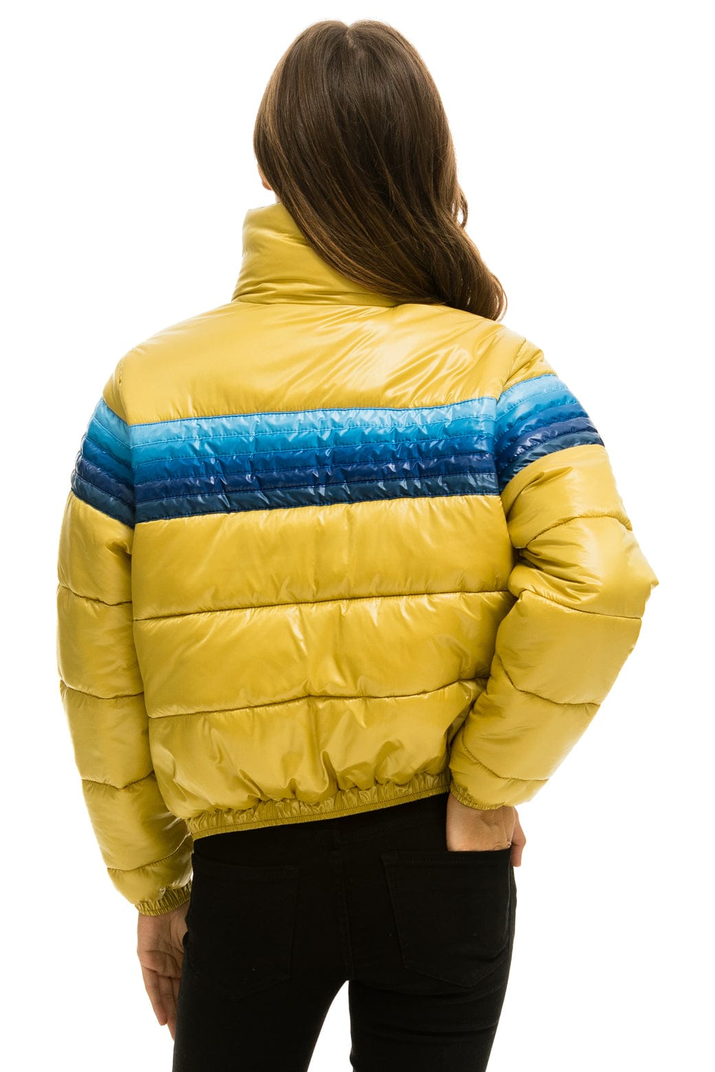 5 STRIPE APRES JACKET - GLOSSY KHAKI