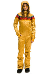 WOMEN'S 5 STRIPE SATIN POWDER SUIT - CHAMPAGNE