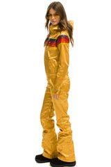 WOMEN'S 5 STRIPE SATIN POWDER SUIT - CHAMPAGNE