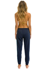 5 STRIPE SWEATPANTS - NAVY