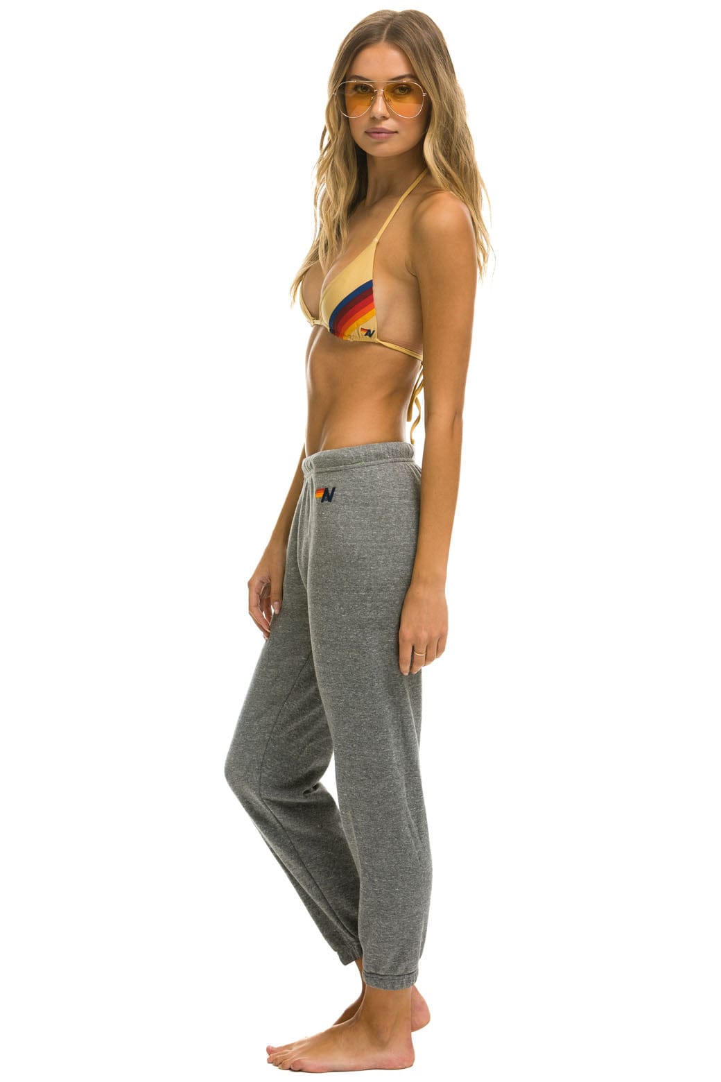 LOGO SWEATPANTS - HEATHER GREY