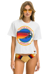 SIGNATURE ASPEN  BOYFRIEND TEE - WHITE