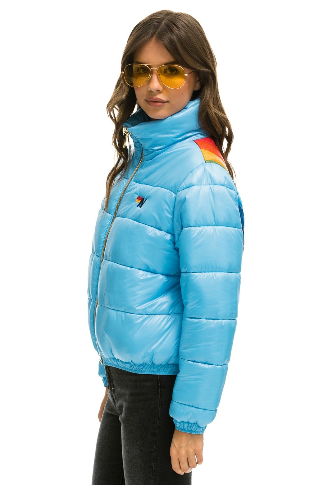 SUNBURST APRES PUFFER JACKET - GLOSSY SKY